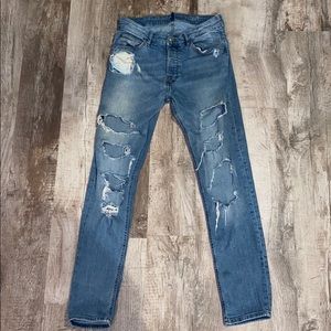 H&M divided jeans (highly distressed)